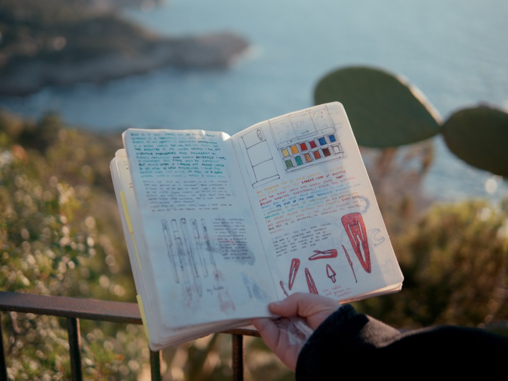 example of a sketchbook with illustration