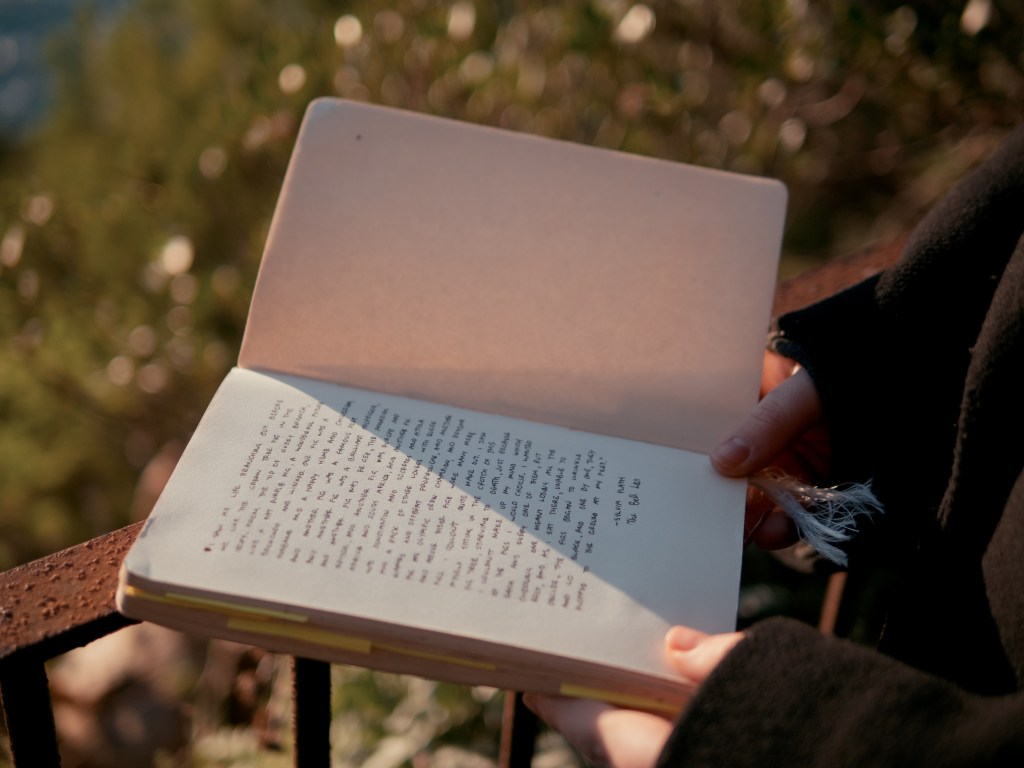 sketchbook with quote by Sylvia Plath from The Bell Jar - fig tree